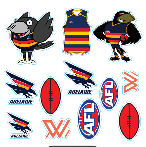 (20-PACK) AFL Licensed Individual Team Sticker Sheets - Choose Your Team!
